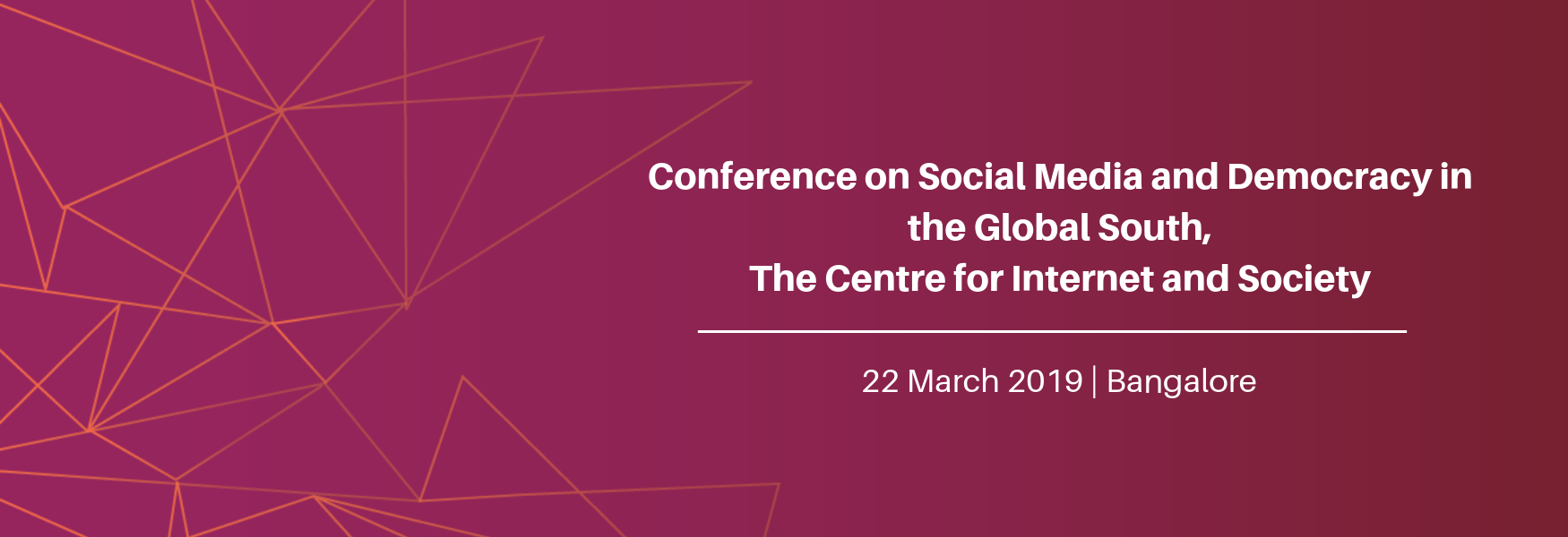 Conference on Social Media and Democracy in the Global South Banner