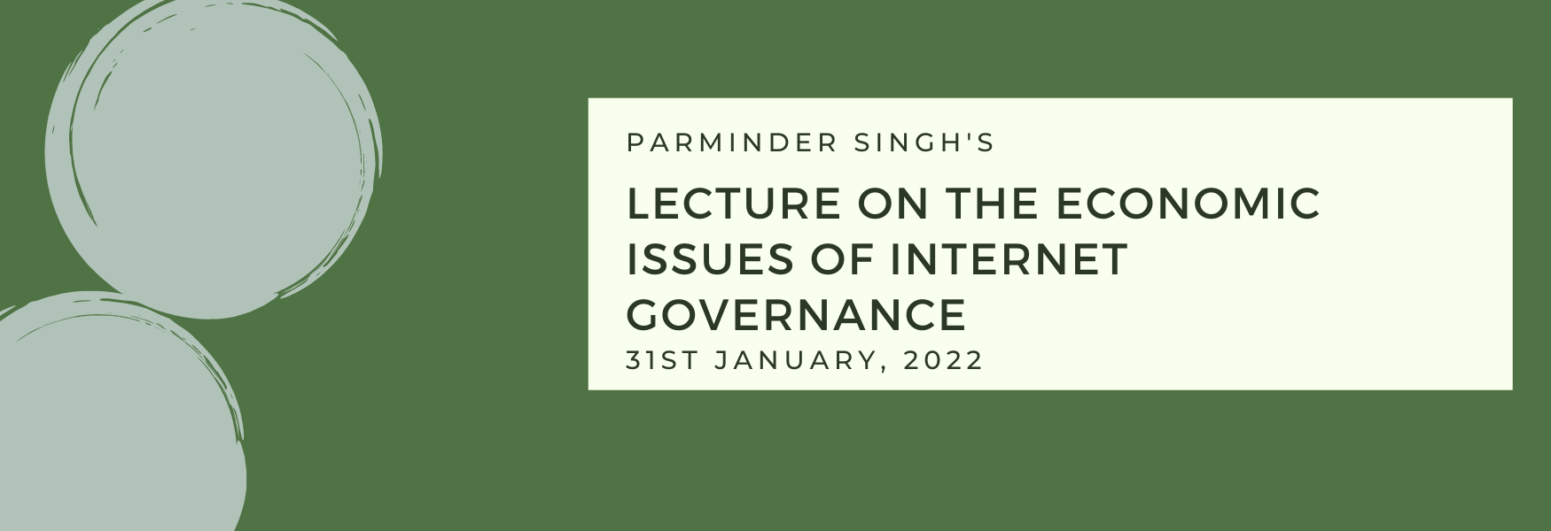 Lecture on the Economic issues of internet governance