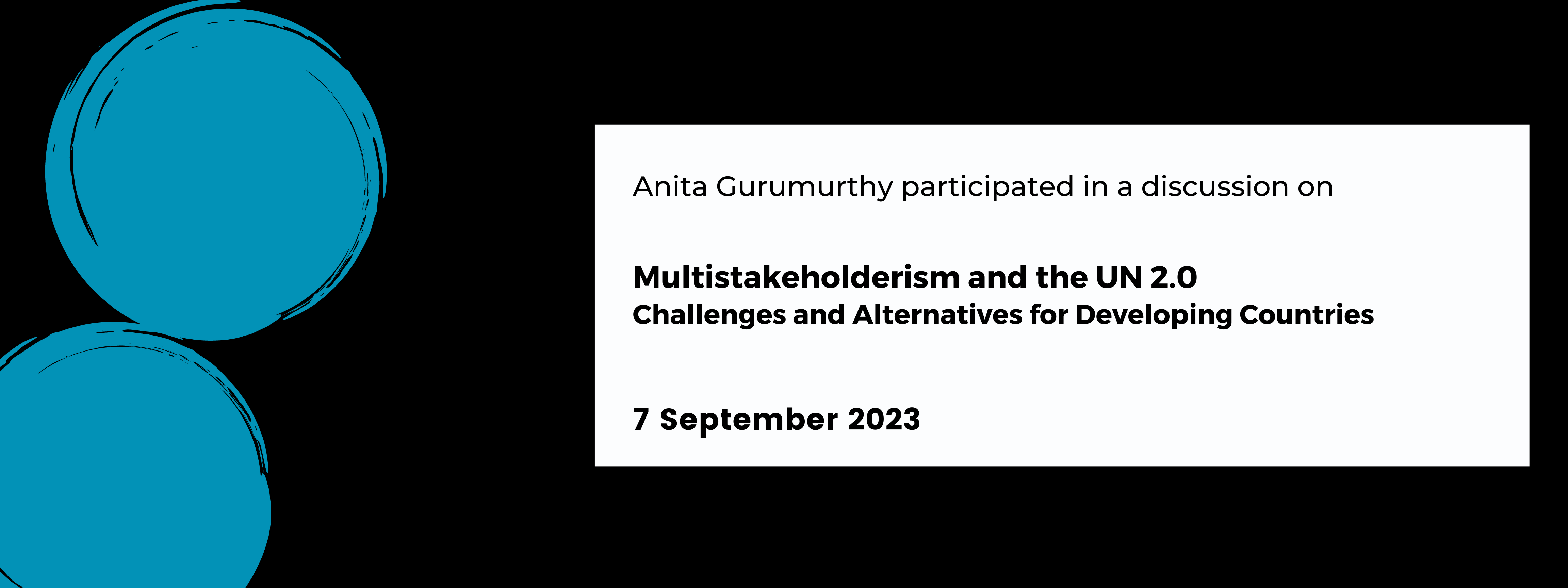 Multistakeholderism and the UN 2.0